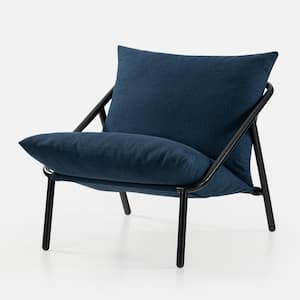 Audrey Navy Metal Sling Accent Arm Chair