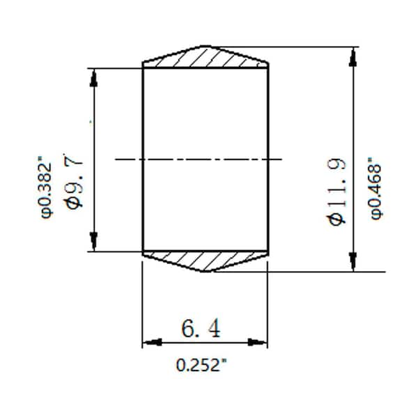 3/8 in. Compression Brass Sleeve Fittings (25-Pack)