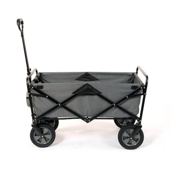 Mac Sports Collapsible Steel Frame Outdoor Garden Camping Wagon in Gray (3-Pack)