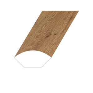 Romulus Tapered Anzac 0.6 in. Thick x 1 in. Wide x 94.5 in. Length Vinyl Quarter Round Molding