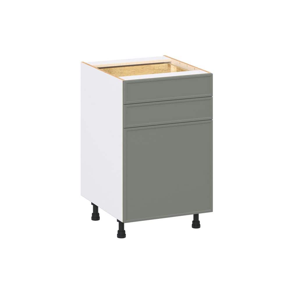 Fairview 21 in. W x 24 in. D x 34.5 in. H Assembled Slim Shaker Base Kitchen Cabinet in Moss Green with Two 5 in Drawers price history on PriceWatchPro