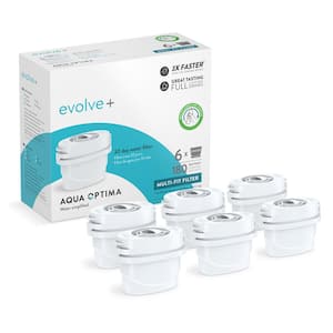 Evolve+ Replacement Water Filter Cartridge (6-Pack)