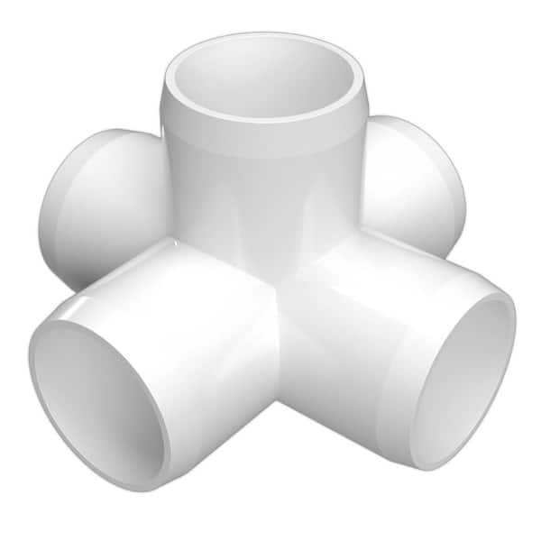 2 in. External Flat Furniture Grade PVC End Cap - White