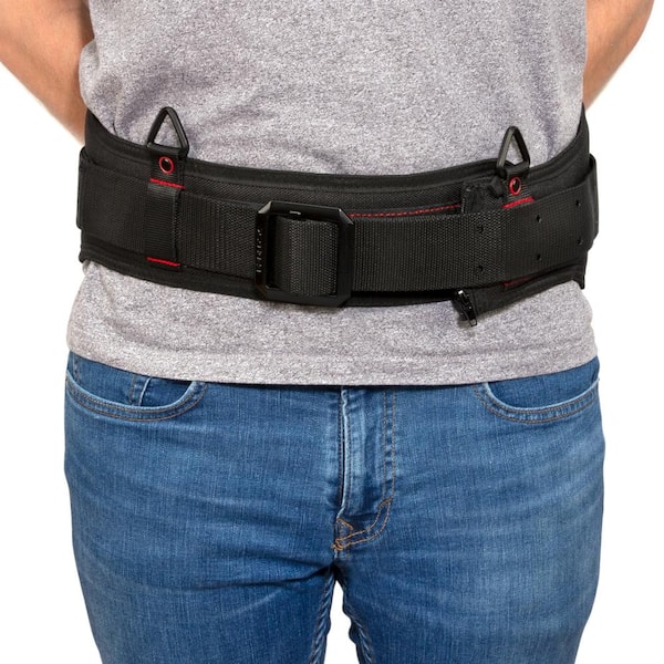 PROLOCK Unisex 60 Black Extra Padded Belt with Steel Buckle PLA057 - The Home  Depot