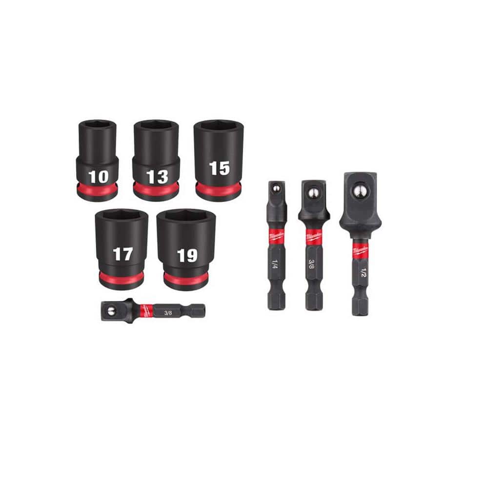 SHOCKWAVE 3/8in Drive Metric 6-Point Impact Socket Set (6-Pc) & Impact Duty 1/4in Hex Shank Socket Adapter Set (3-Pc) price history on PriceWatchPro
