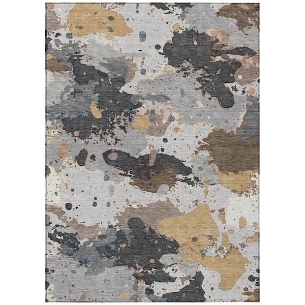 Addison Rugs Chantille Machine Washable Indoor/Outdoor Abstract ACN2217 Gray 5 ft. x 7 ft. 6 in. Area Rug