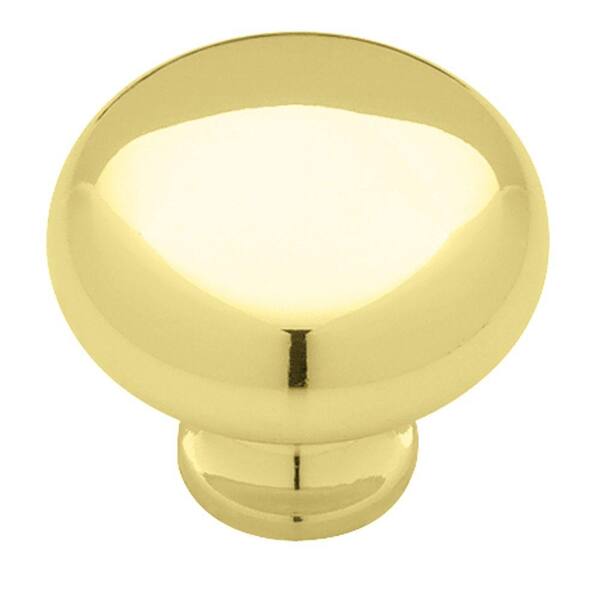 Liberty 1-1/4 in. Brass Solid Round Cabinet Knob