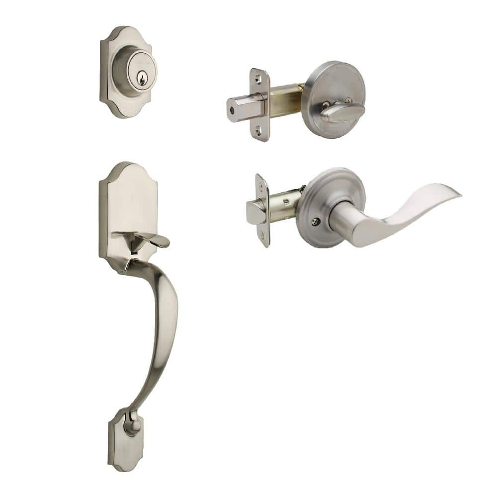 Heritage Satin Stainless Door Handleset and Waverlie Handle Trim price history on PriceWatchPro