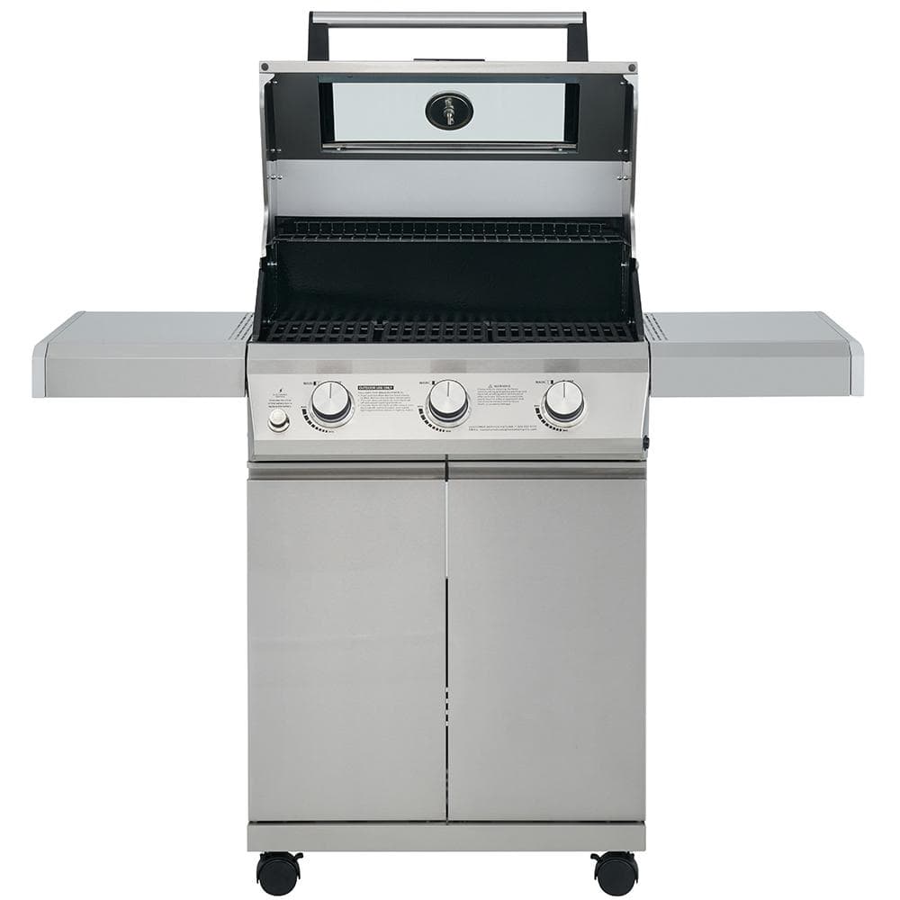 Mesa 300 Stainless Steel 3-Burner Propane Gas Grill with Side Burner