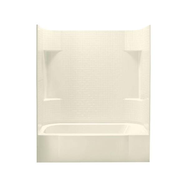 STERLING Accord 31-1/4 in. x 60 in. x 73-1/4 in. Standard Fit Shower Kit in Biscuit