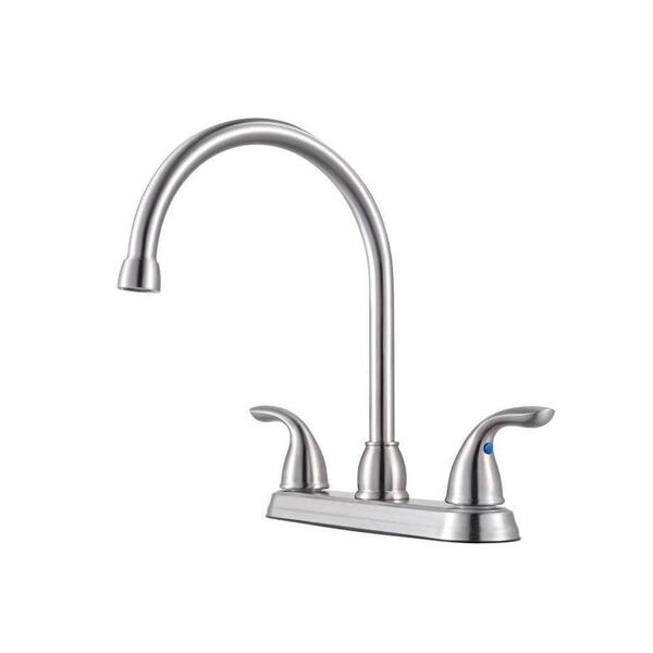 Pfister Pfirst Series 2-Handle Standard Kitchen Faucet in Stainless ...