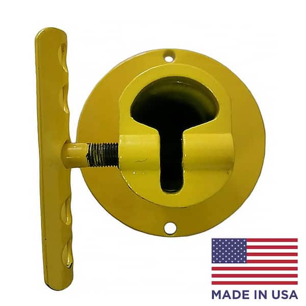 Yellow Steel T-Post Adapter for 91-R Man Saver Post Driver, Accessory for Pneumatic Fence Tool