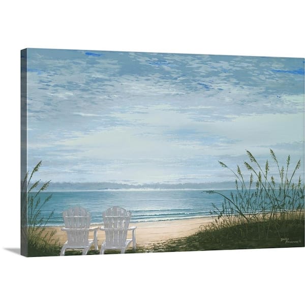 "Beach Chairs" by Bruce Nawrocke Canvas Wall Art