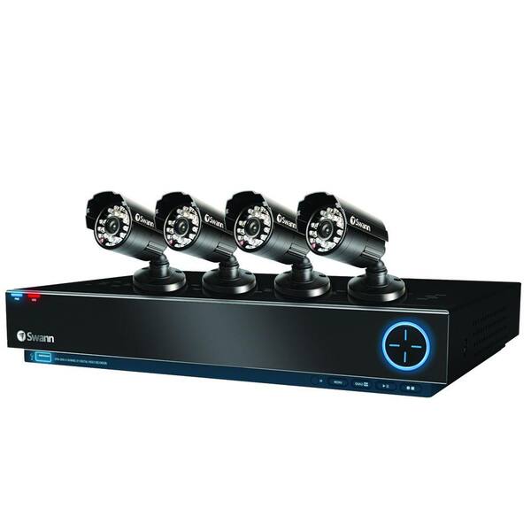 Swann TruBlue D1 3000 4 CH 500GB Hard Drive Surveillance System with (4) 600 TVL Indoor/Outdoor Cameras-DISCONTINUED