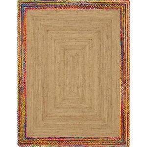 Braided Jute Manipur Natural 8 ft. x 10 ft. Area Rug