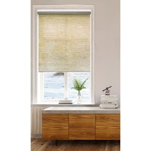 Cut-to-Size Tan Cordless Light Filtering Roller Shades 38 in. W x 72 in. L