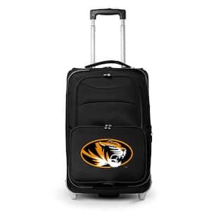 NCAA Missouri 21 in. Black Carry-On Rolling Softside Suitcase