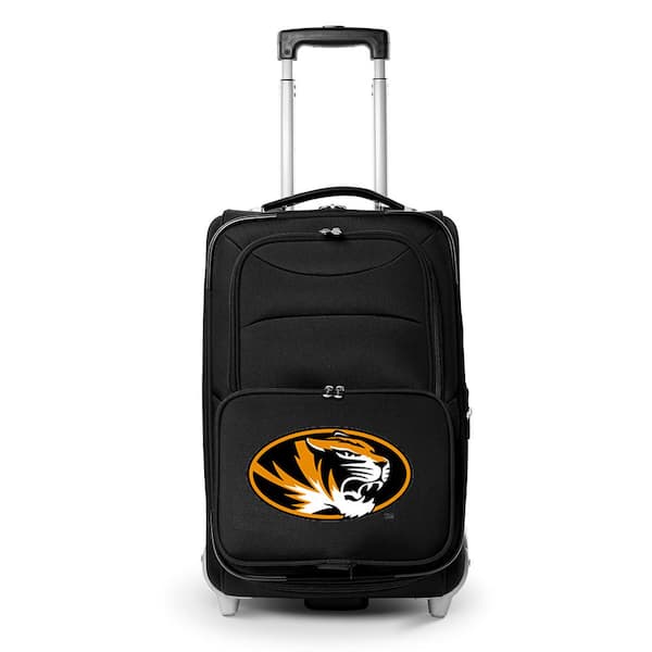 Denco NCAA Missouri 21 in. Black Carry-On Rolling Softside Suitcase
