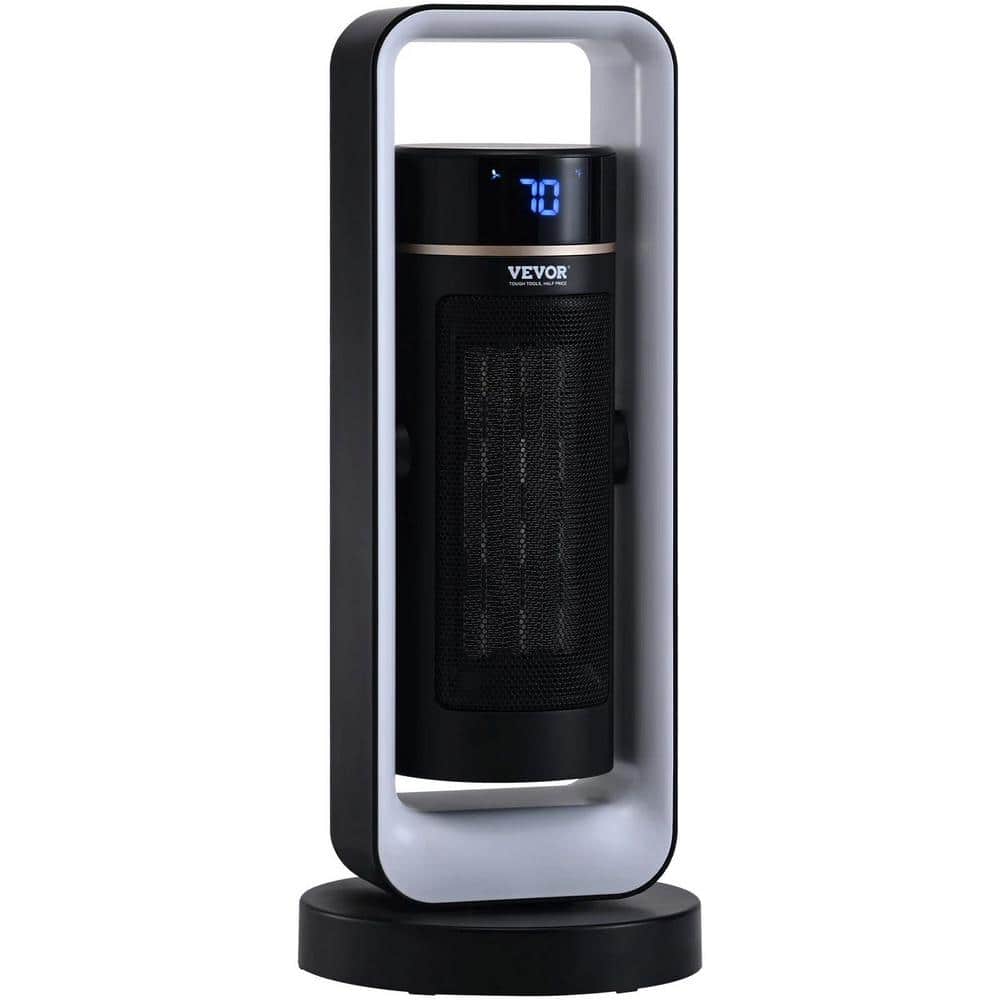1000W/1500W Electric Indoor Ceramic Heater Fan with Thermostat Remote Control & 2-Level Adjustable Heater Fan in Black price history on PriceWatchPro