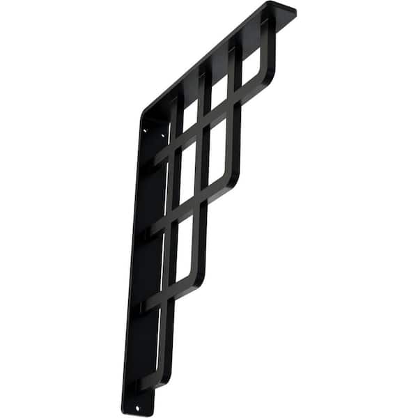 Ekena Millwork 1-1/2 in. x 12 in. x 10 in. Wrought Iron Single Center Brace Diane Bracket