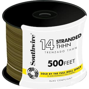 Cerrowire 500 ft. 10 Gauge White Stranded Copper THHN Wire 112-3872J - The  Home Depot