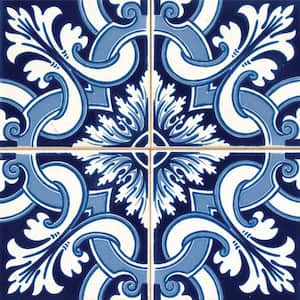 Blue HA1 4 in. x 4 in. Vinyl Peel and Stick Tile (24 Tiles, 2.67 sq.ft./pack)