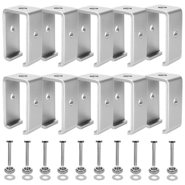 Heavy-Duty 1-5/8 in Strut Channel Trolley Track Intermediate Support Hanger Bracket 1200 lb Cap 10 Pack