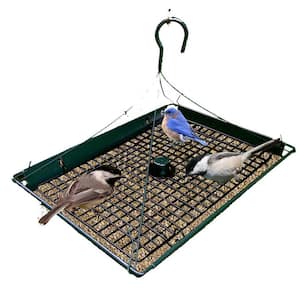 2-In-1 Platform Bird Feeder, Post Mount