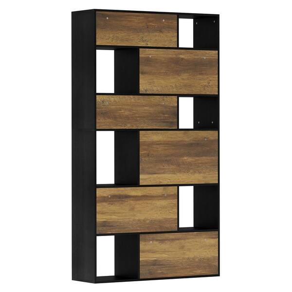 ファミリア　ブックイレRD TRIBESIGNS WAY TO ORIGIN Fraley 70.87 in. Tall Brown Black Wood