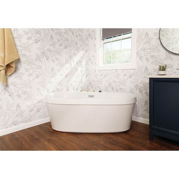 Delta 2-Handle Flexible Mount Roman Tub Faucet with Hand Shower