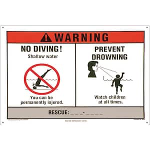 Residential or Commercial Swimming Pool Signs, NSPF Double Safety