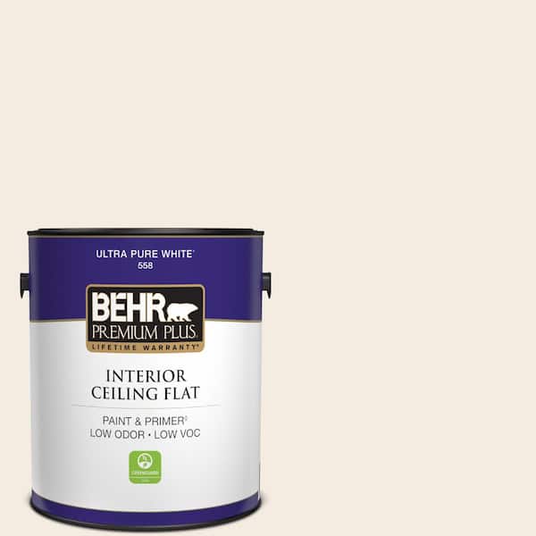 1 gal. #PPU5-09 Bleached Linen Ceiling Flat Interior Paint