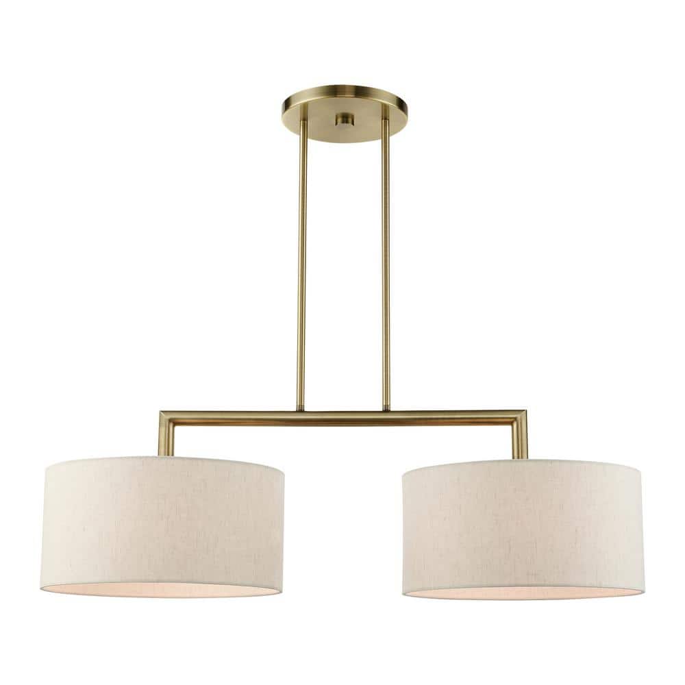 Somerhill 2-Light Antique Brass Linear Chandelier price history on PriceWatchPro