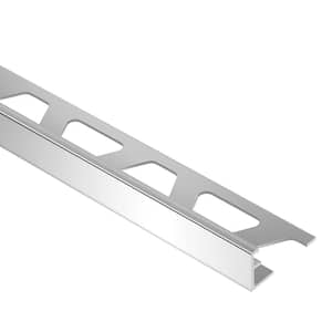 Schiene Aluminum 1/2 in. x 8 ft. 2-1/2 in. Metal L-Angle Tile Edging Trim