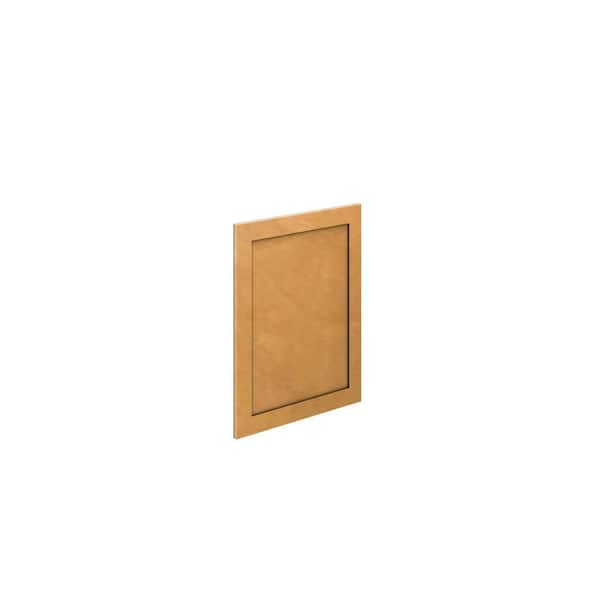 Unbranded Aberdeen Recessed 0.75 in. W x 29 in. H x 23.25 in. D in Caramel Decorative Door in Assembled Base Cabinet