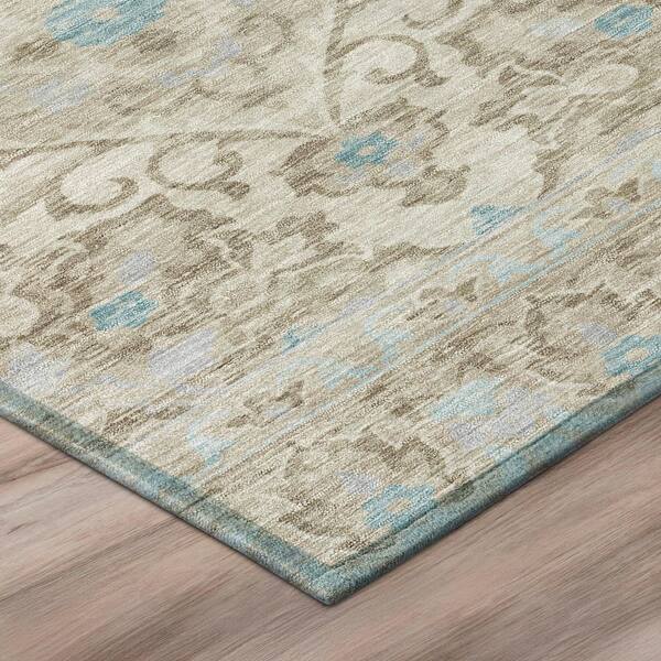 Chantille Machine Washable Indoor/Outdoor Abstract ACN3155 Linen 8 ft. x 10 ft. Area Rug