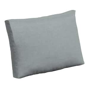 Outdoor Deep Seat Pillow Back, 24 in. x 18 in., Stone Grey Leala