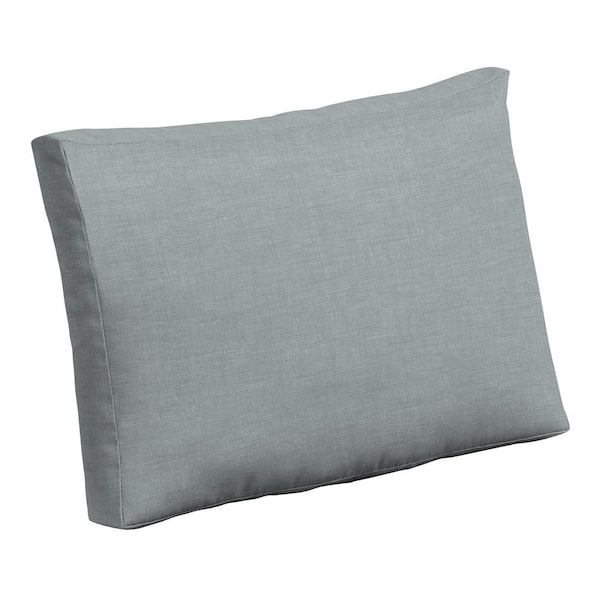 ARDEN SELECTIONS Outdoor Deep Seat Pillow Back, 24 in. x 18 in., Stone Grey Leala