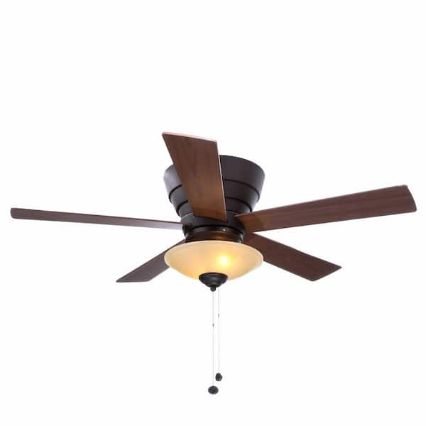 Hampton Bay Andross 48 in. Indoor Oil-Rubbed Bronze Ceiling Fan with Light Kit