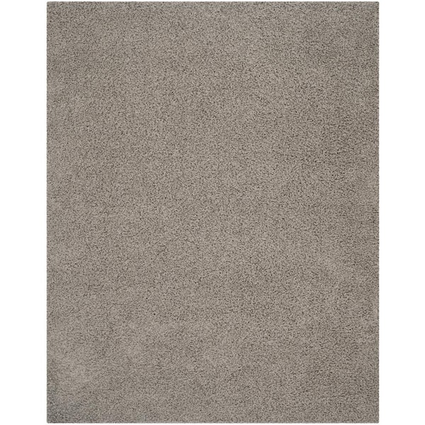 SAFAVIEH Athens Shag Light Gray 10 ft. x 14 ft. Solid Area Rug