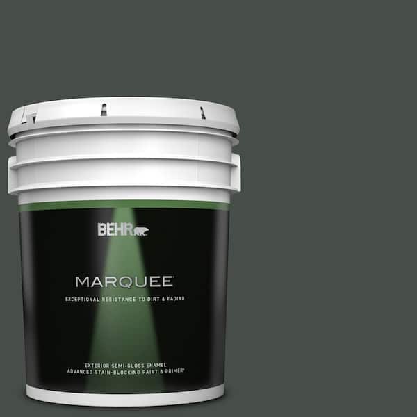 BEHR MARQUEE 5 gal. #PPF-55 Forest Floor Semi-Gloss Enamel Exterior Paint & Primer