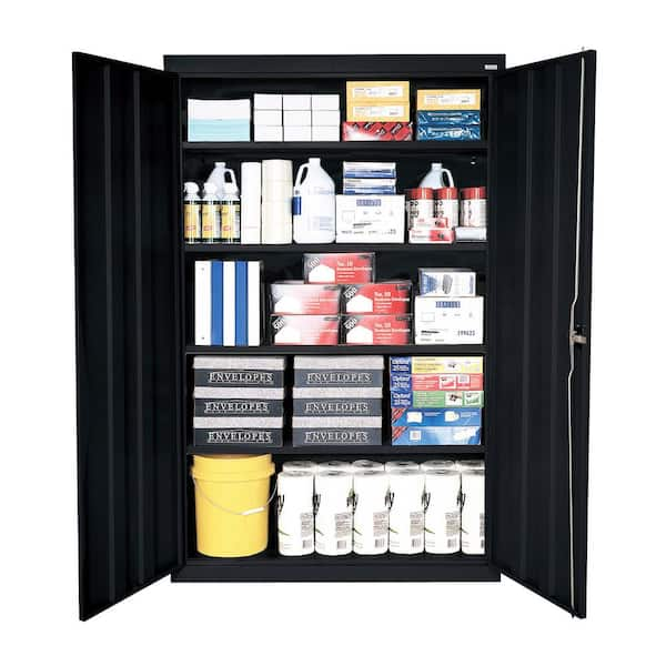 Tennsco 66 H x 36 W x 18 D Storage Cabinet Finish: Black