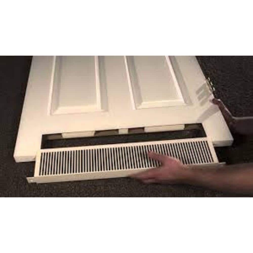 White Rectangular ABS Plastic Floor Air Register
