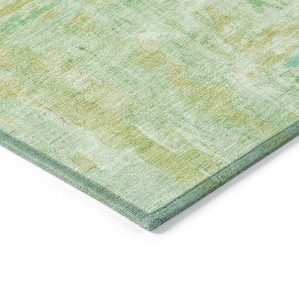 Chantille Machine Washable Indoor/Outdoor Abstract ACN2310 Basil 2 ft. 3 in. x 7 ft. 6 in. Runner Rug
