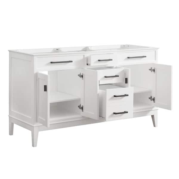 Avanity Madison 60-in White Bathroom Vanity Cabinet Avanity Madison 60-in White Bathroom Vanity Cabinet