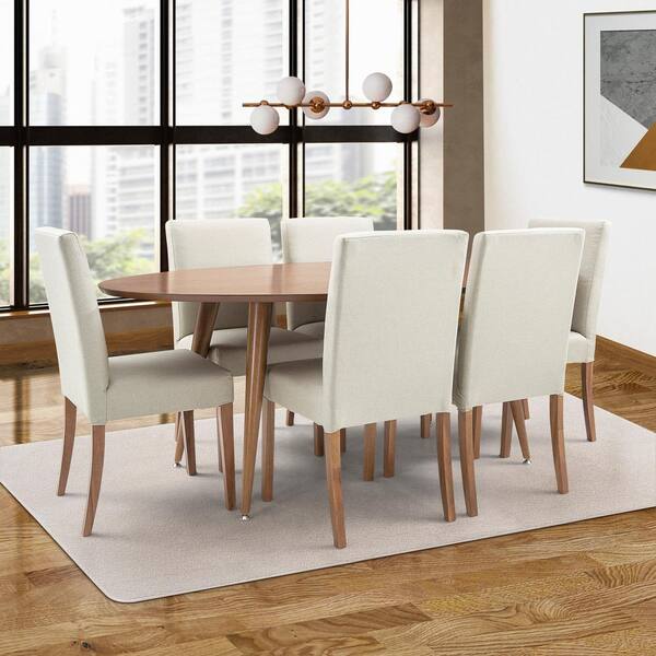 Holls Dining Chair In Beige by Olliix