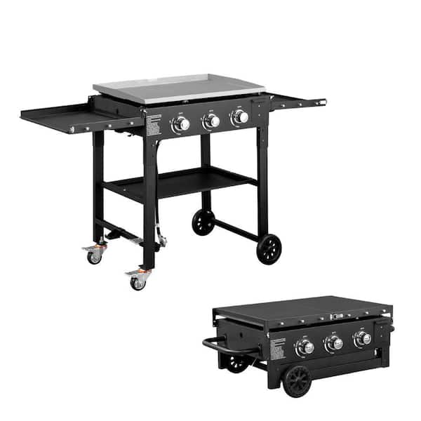 3-Burner Foldable Propane Gas Flat Top Griddle