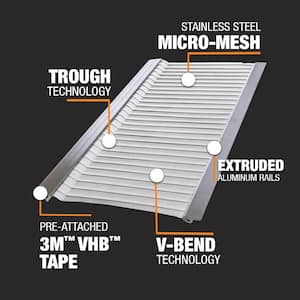 3 ft. L x 5.5 in. W Stainless Steel Micro-Mesh Gutter Guard (39 ft. Kit - Nominal)