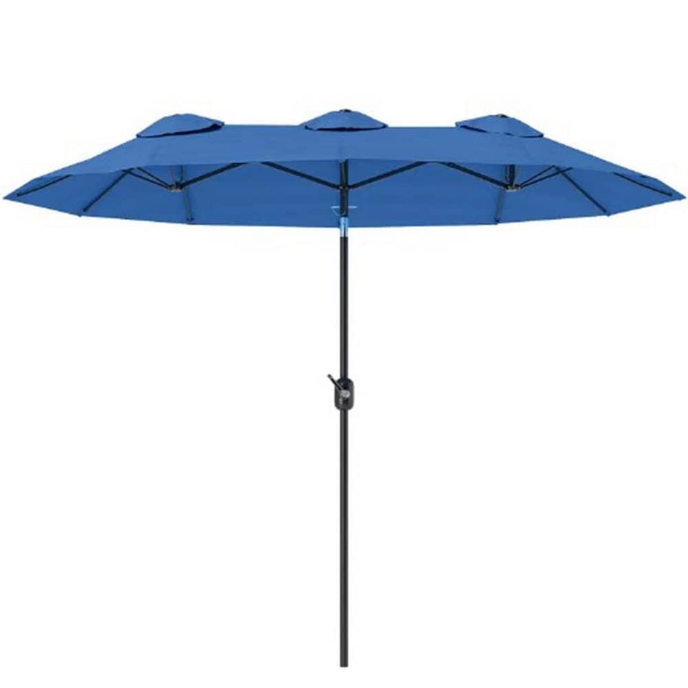 9.35 ft. Steel Beach Umbrella, Outdoor Umbrella, Double-sided Patio Umbrella With Push Button Tilt And Crank, Air Vents price history on PriceWatchPro