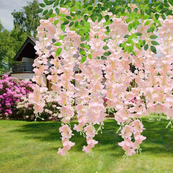 Artificial Fake Hanging Flowers Vine Plant Home Garden Decor Indoor Outdoor  L #